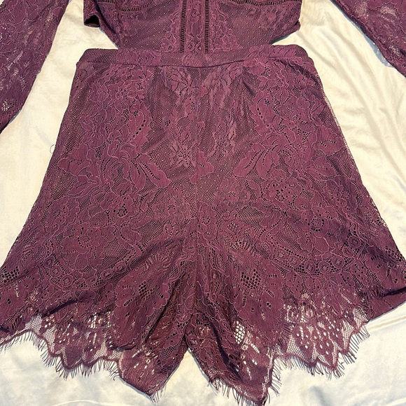 NWT XHILARATION purple romper size medium - Picture 8 of 14